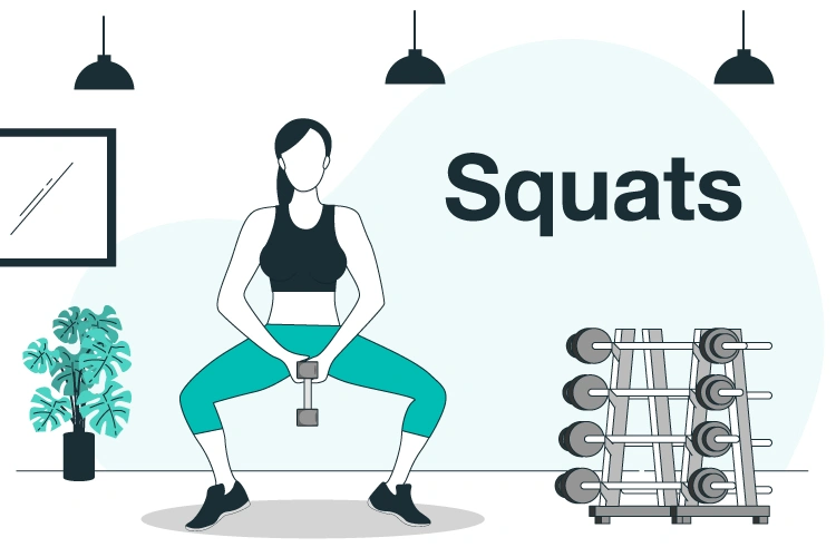 ท่าออกกำลังกาย Squats