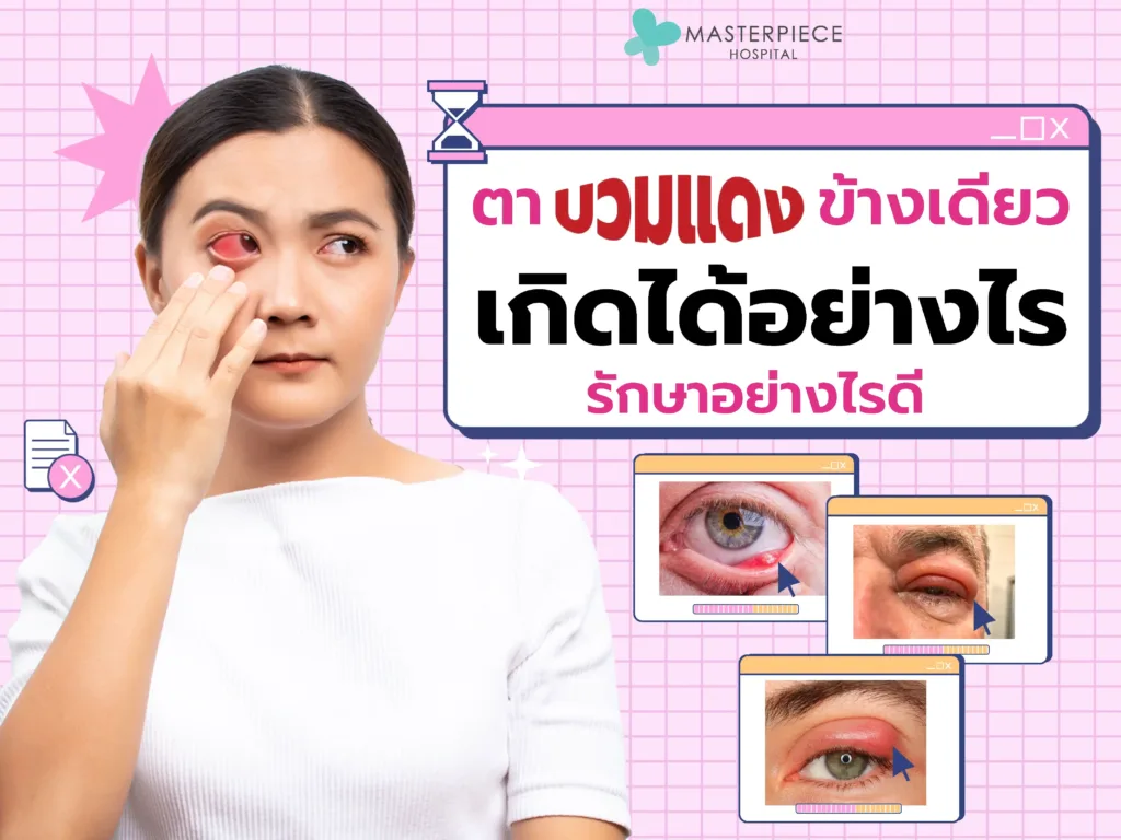 ตาบวมแดงข้างเดียวเกิดได้อย่างไร เสี่ยงอัตรายไหม รักษาอย่างไรดี